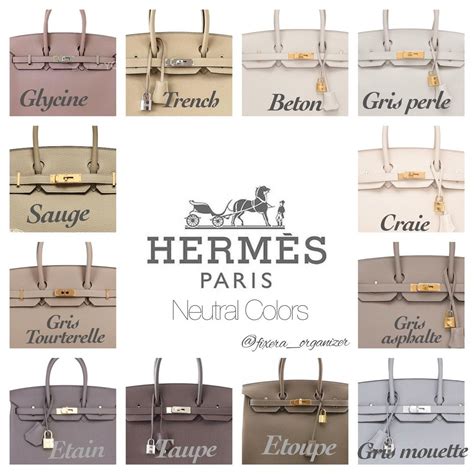 Hermes handbag colors